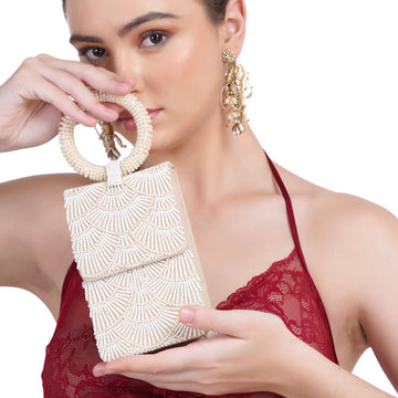 Moon Wave Clutch Bag