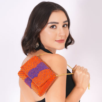 Azure Chic Clutch Bag
