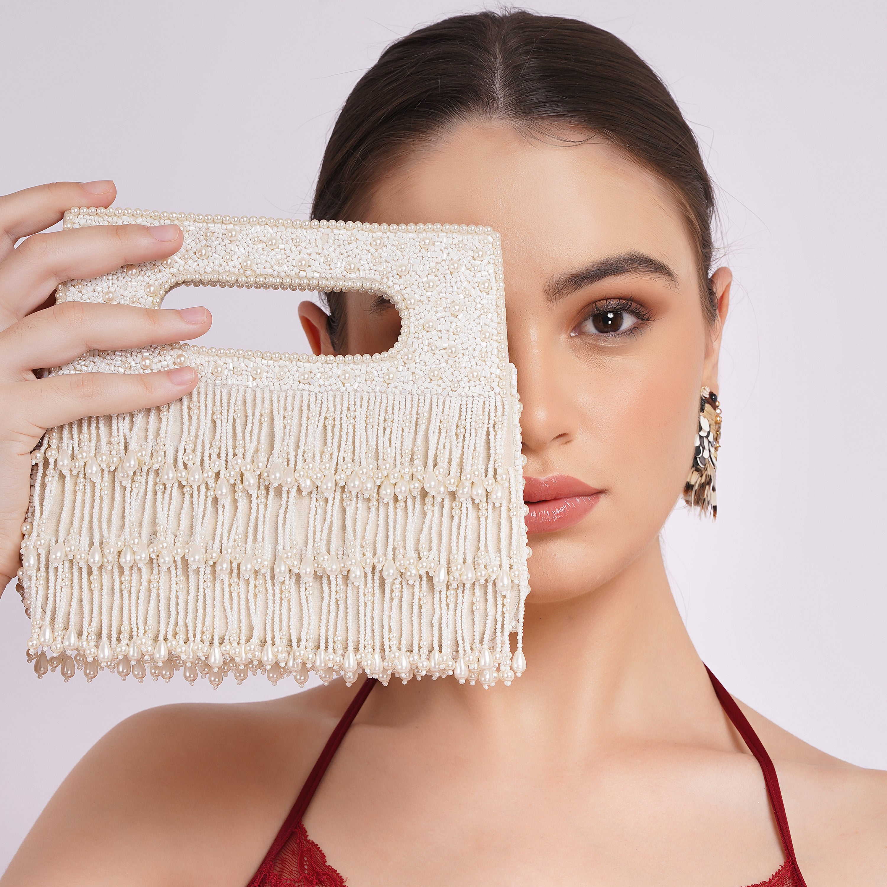 Luxe Fringe Clutch Bag