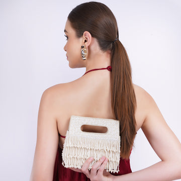 Luxe Fringe Clutch Bag