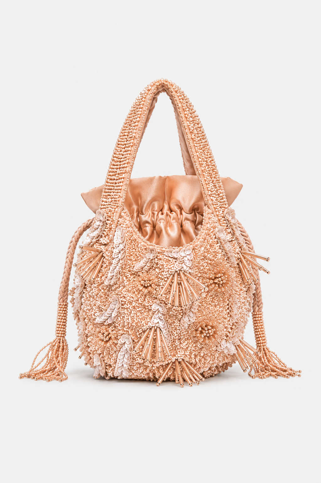 Peach Glow Clutch Bag