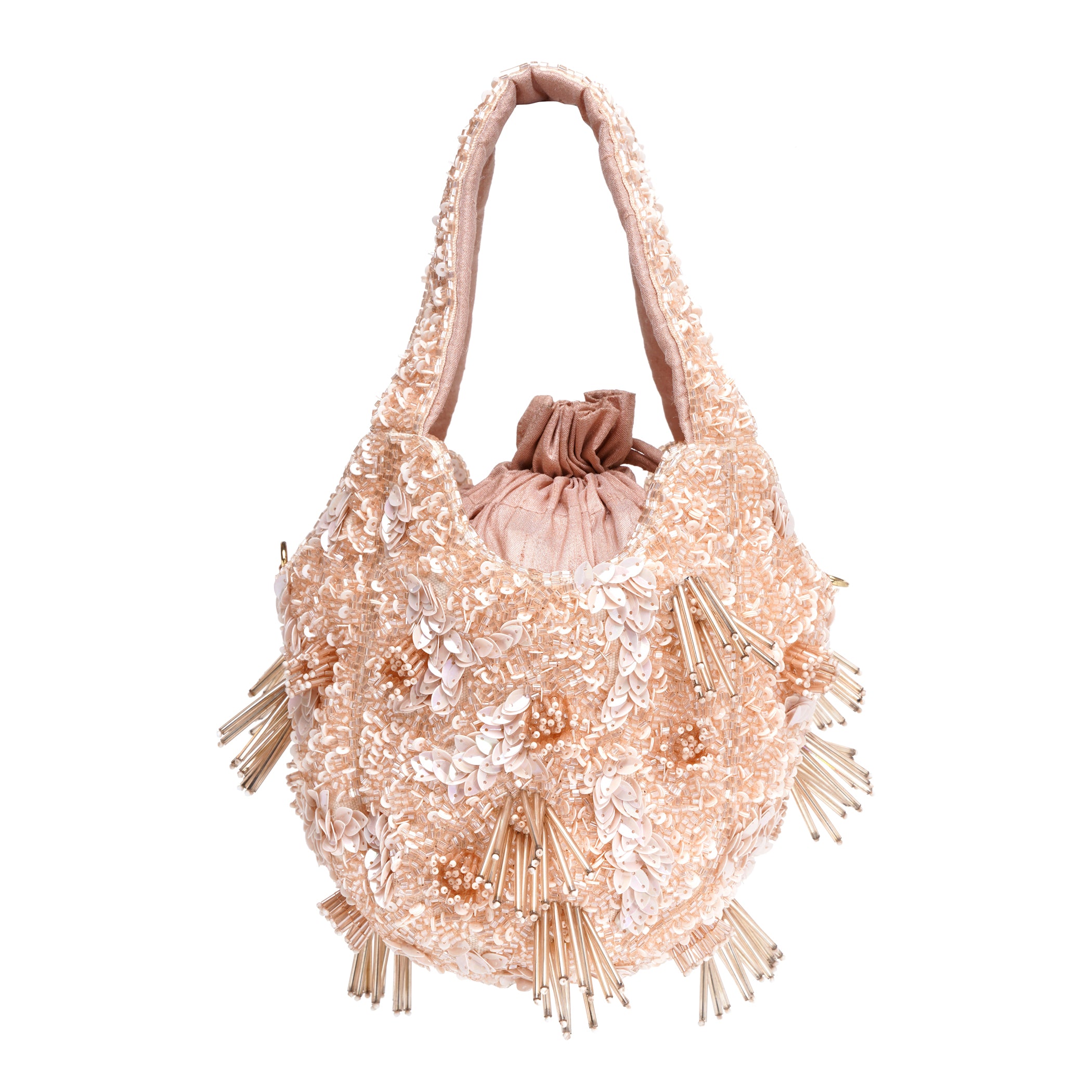 Peach Glow Clutch Bag