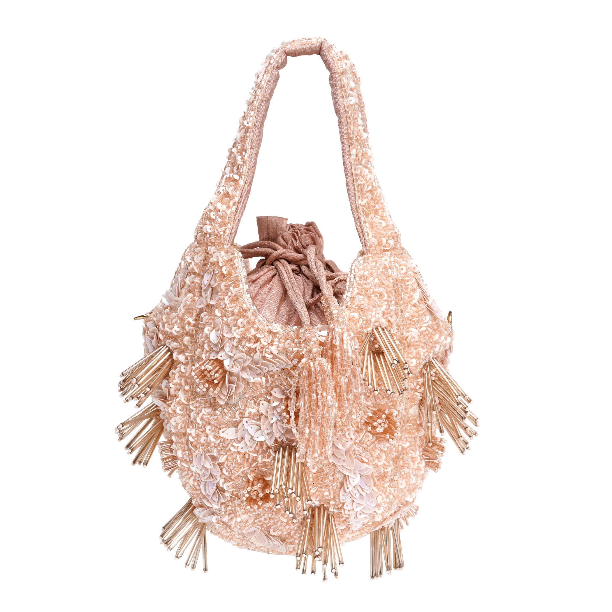 Peach Glow Clutch Bag