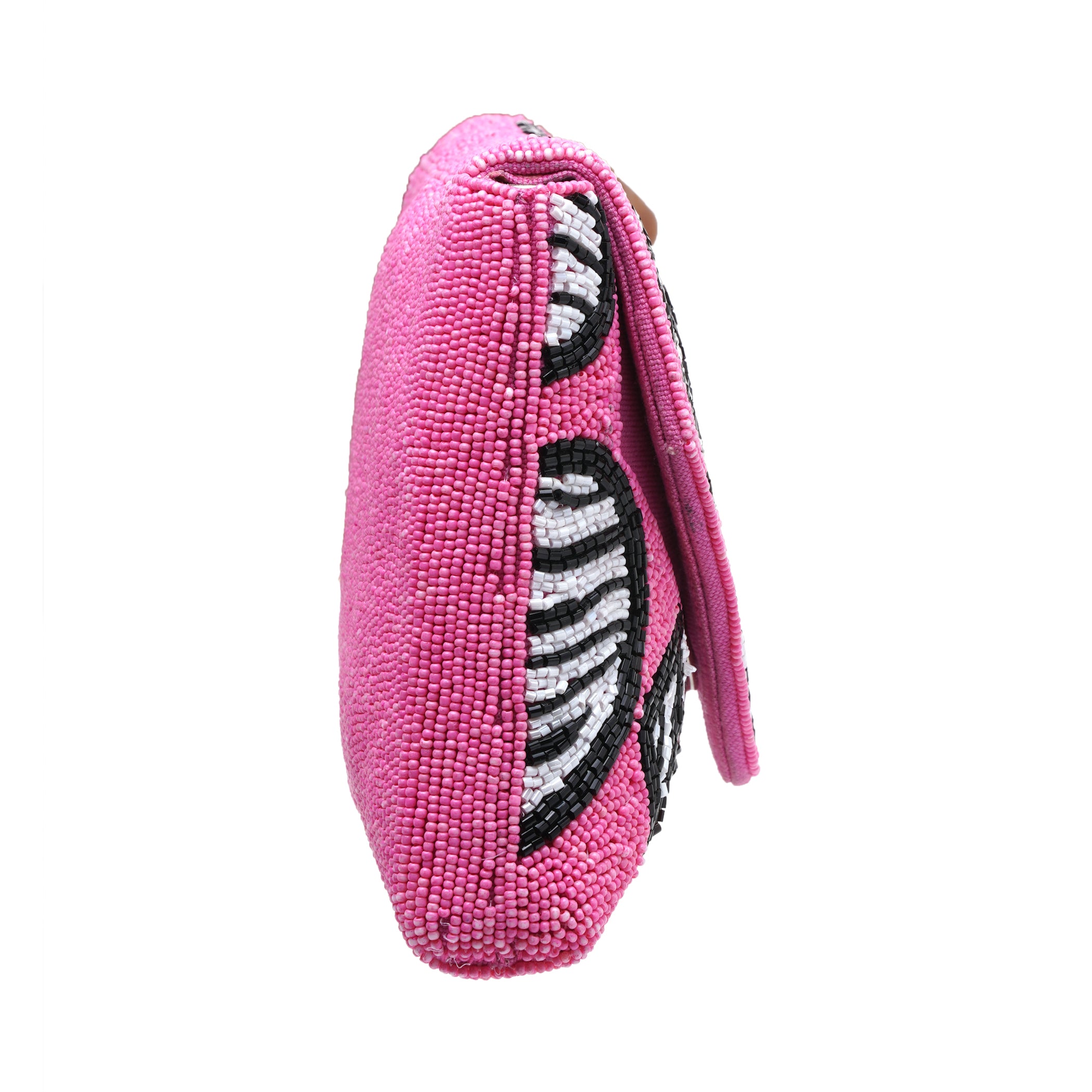 Zebra Heart Clutch Bag