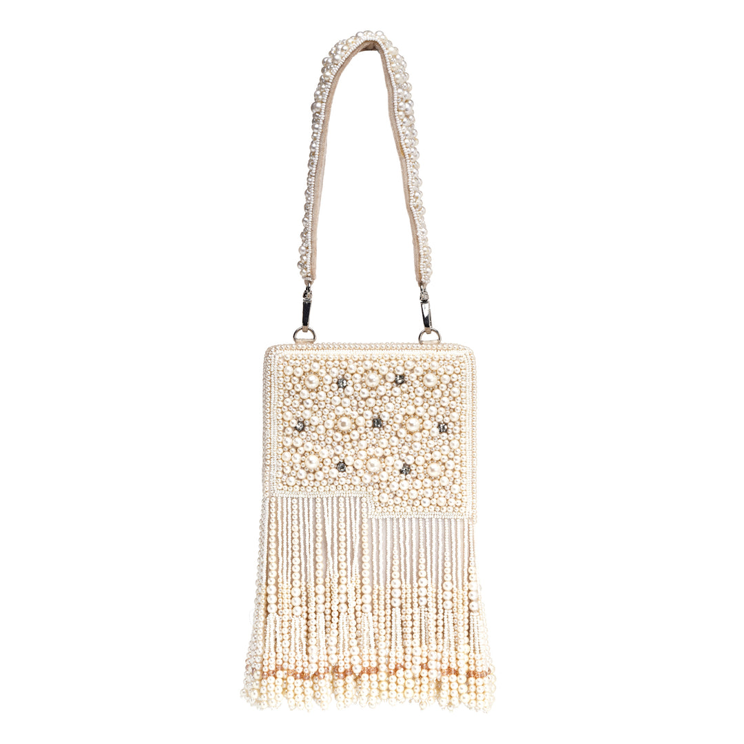 Pearl Drape Clutch Bag