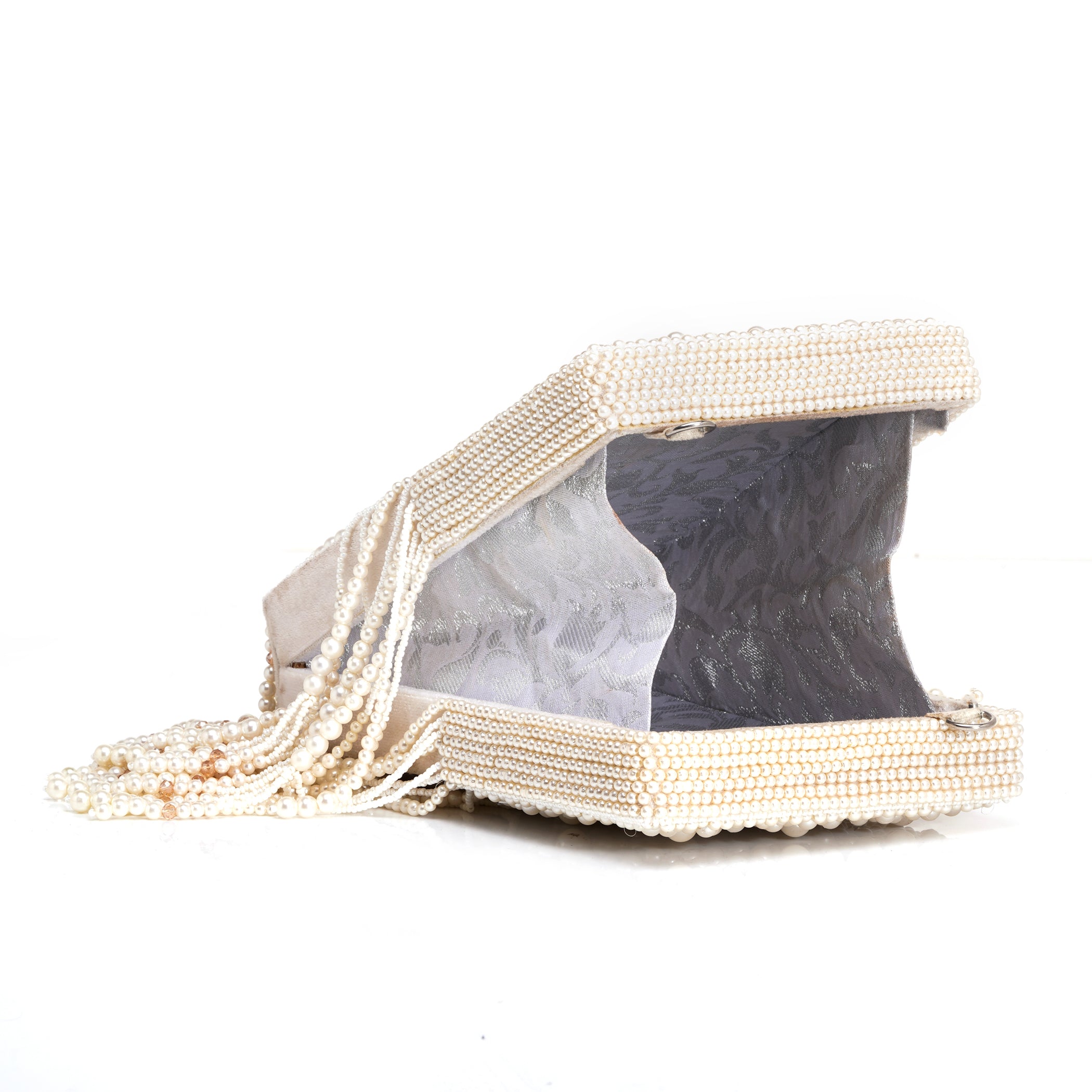 Pearl Drape Clutch Bag