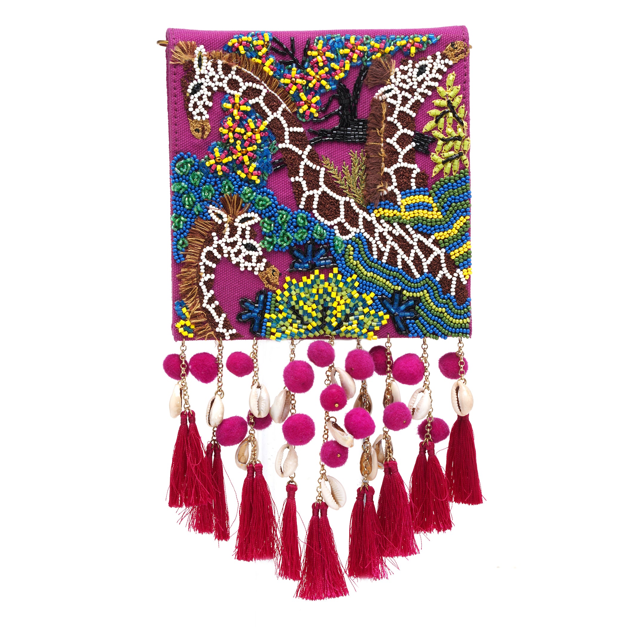 Giraffe Shell Clutch Bag