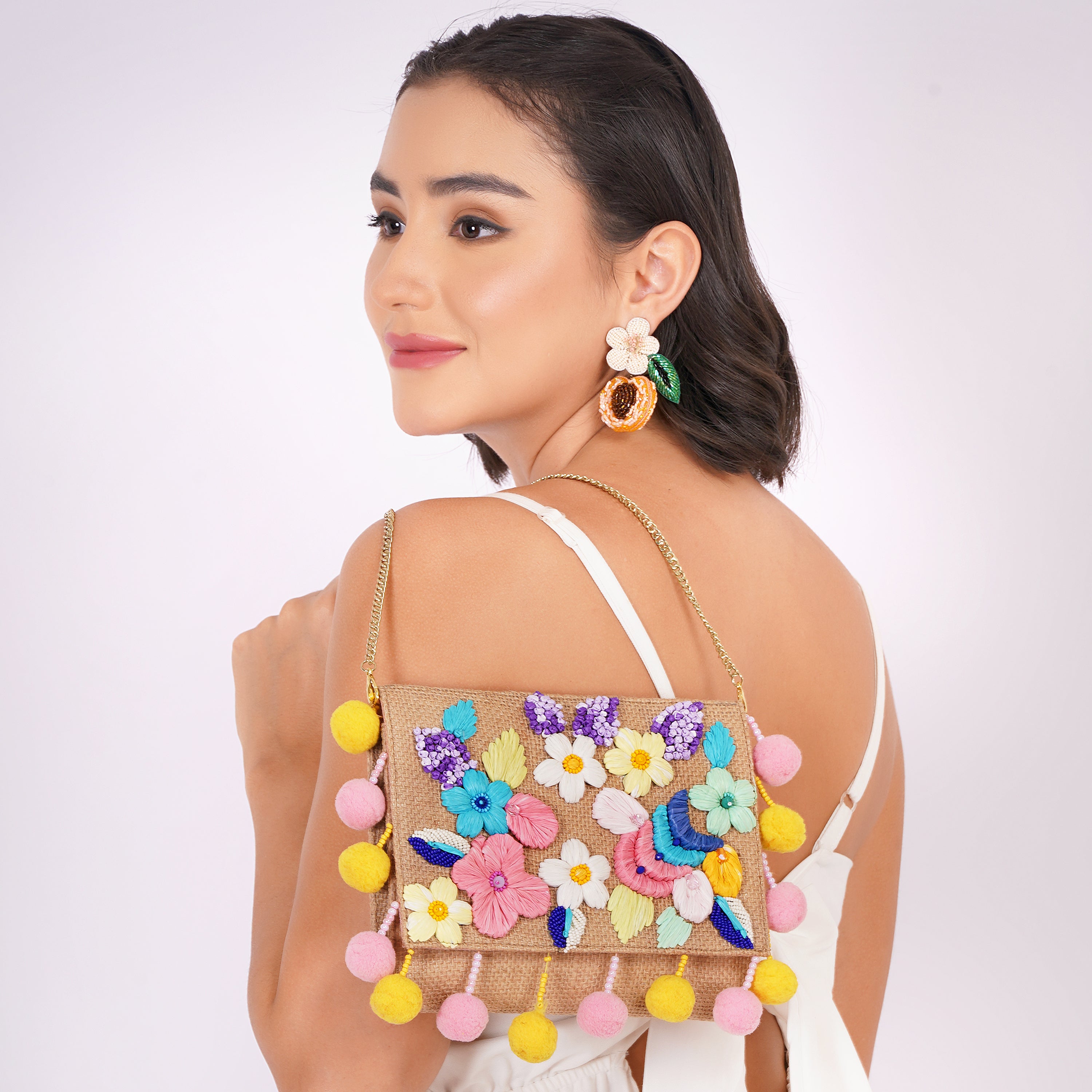 Flowery Fun Clutch Bag