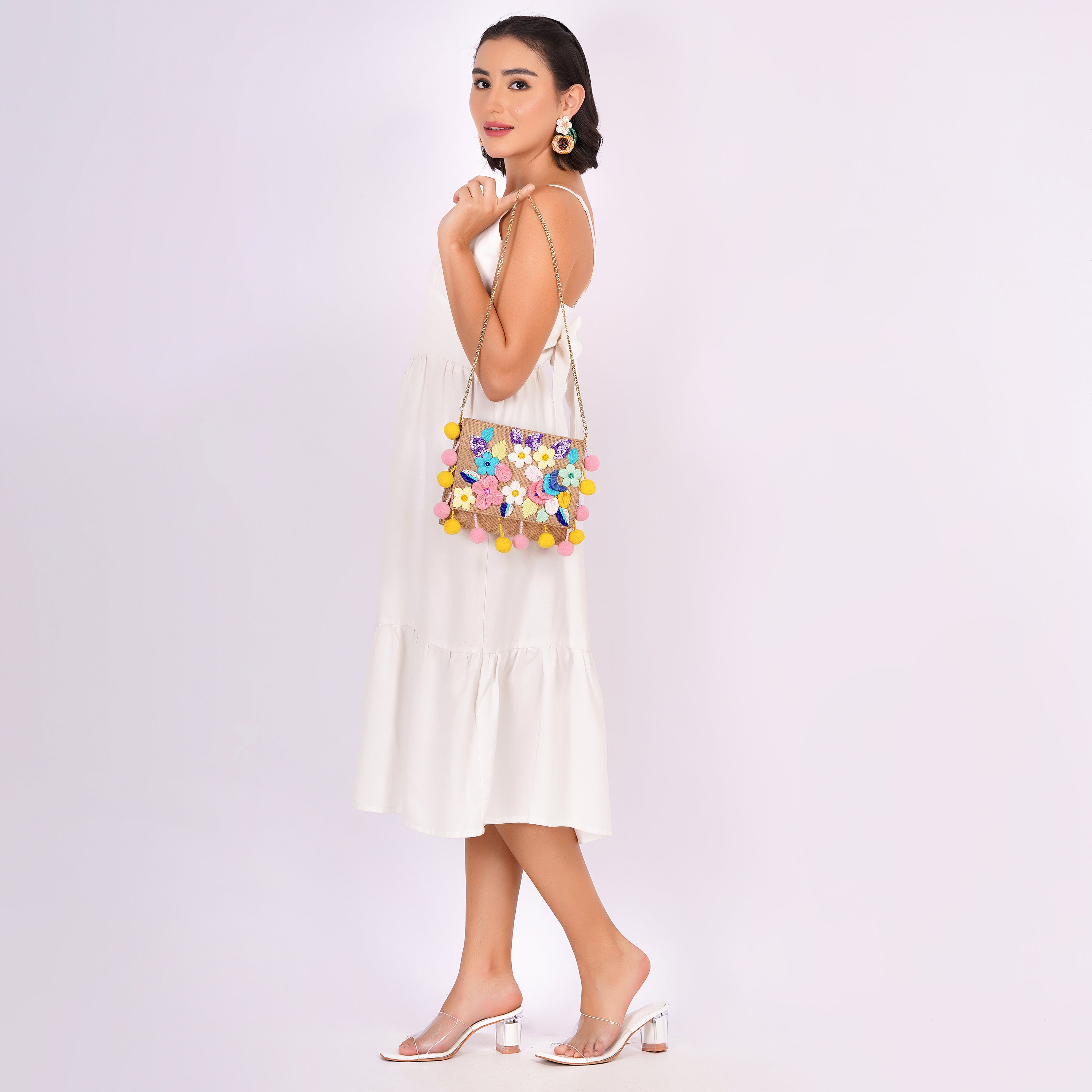 Flowery Fun Clutch Bag