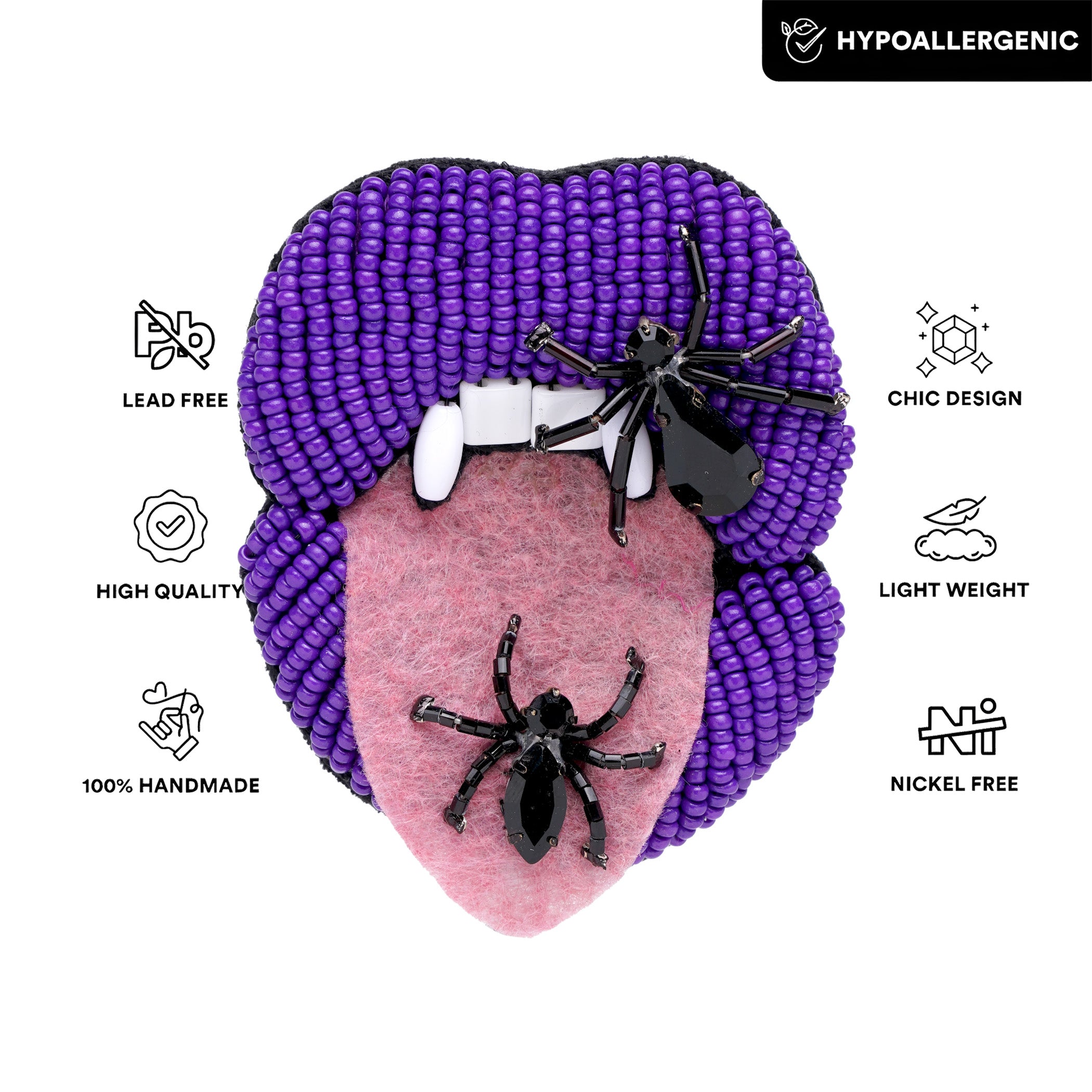 Halloween Spider Brooch
