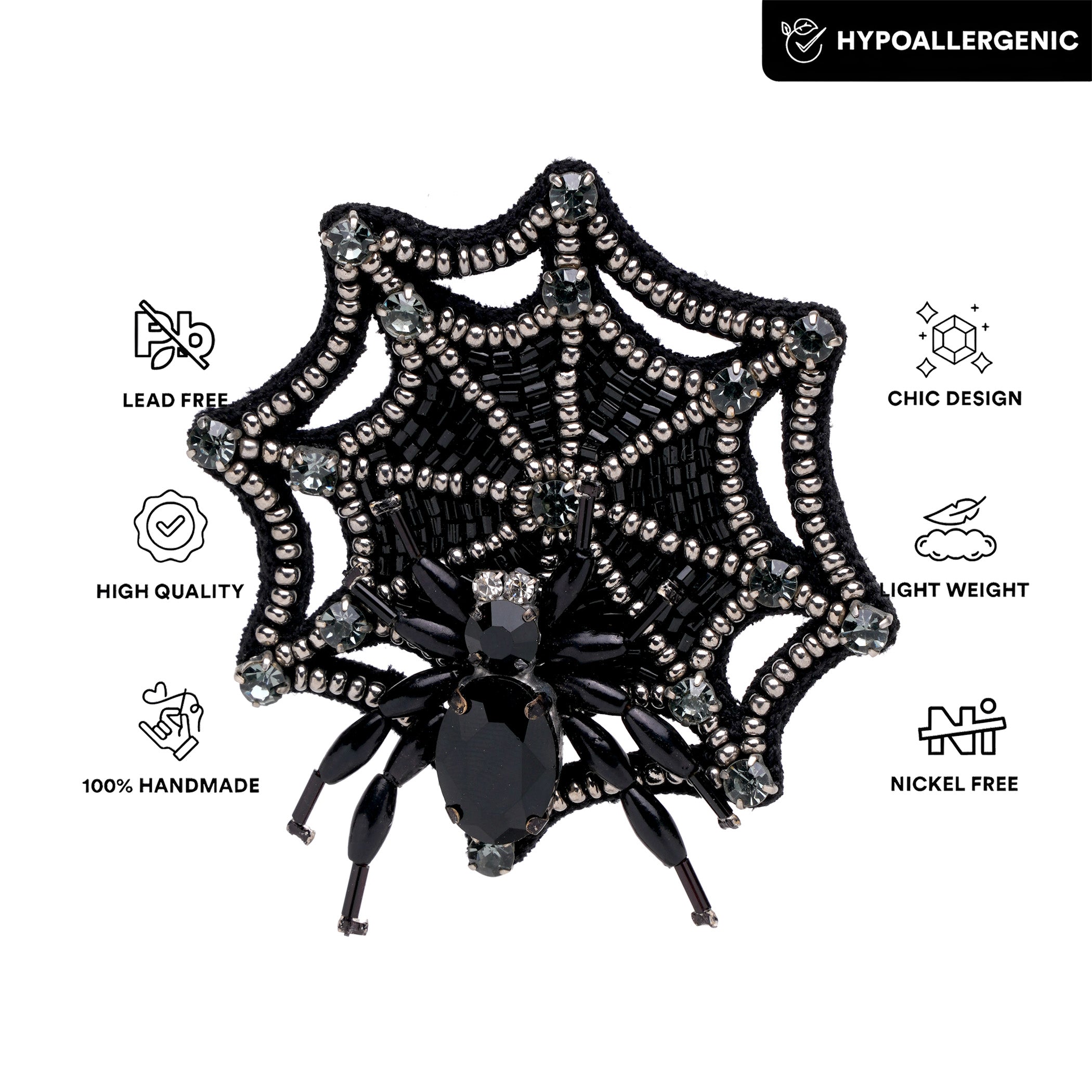 Web Whisper Brooch