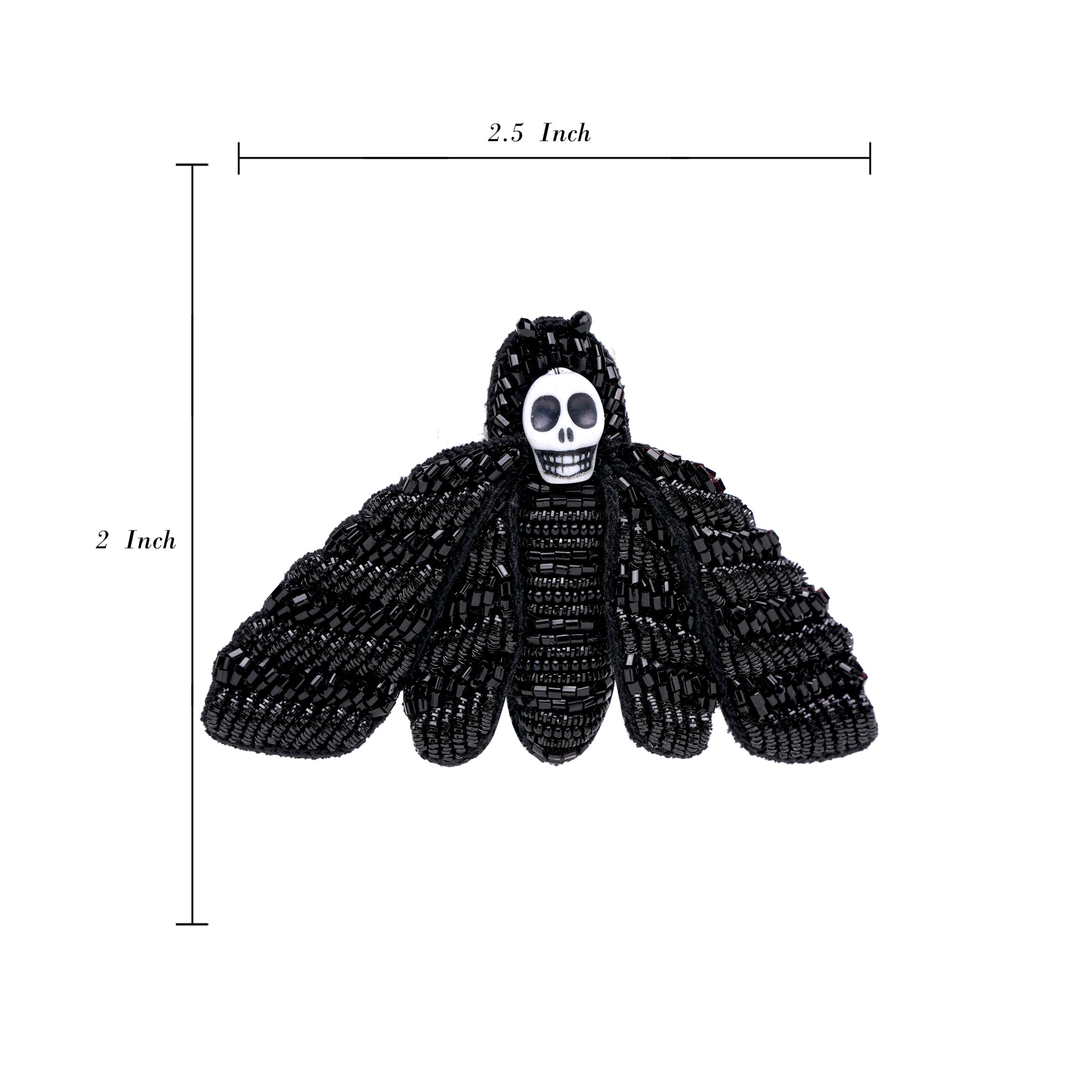 Goth Moth Brooch