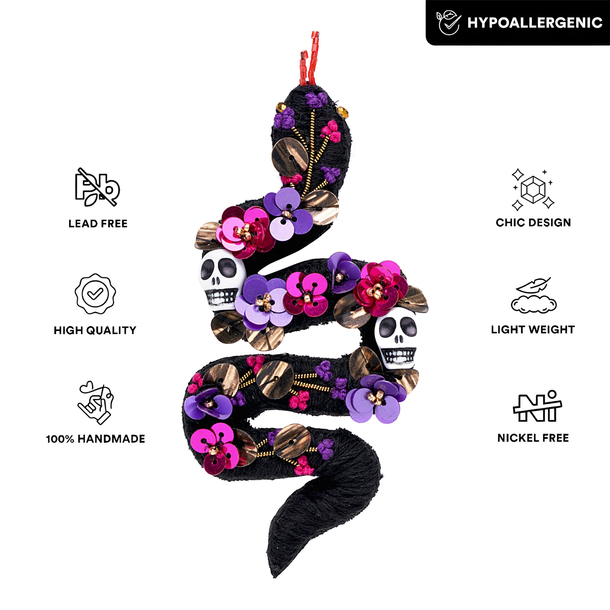 Enchanted Serpent Brooch