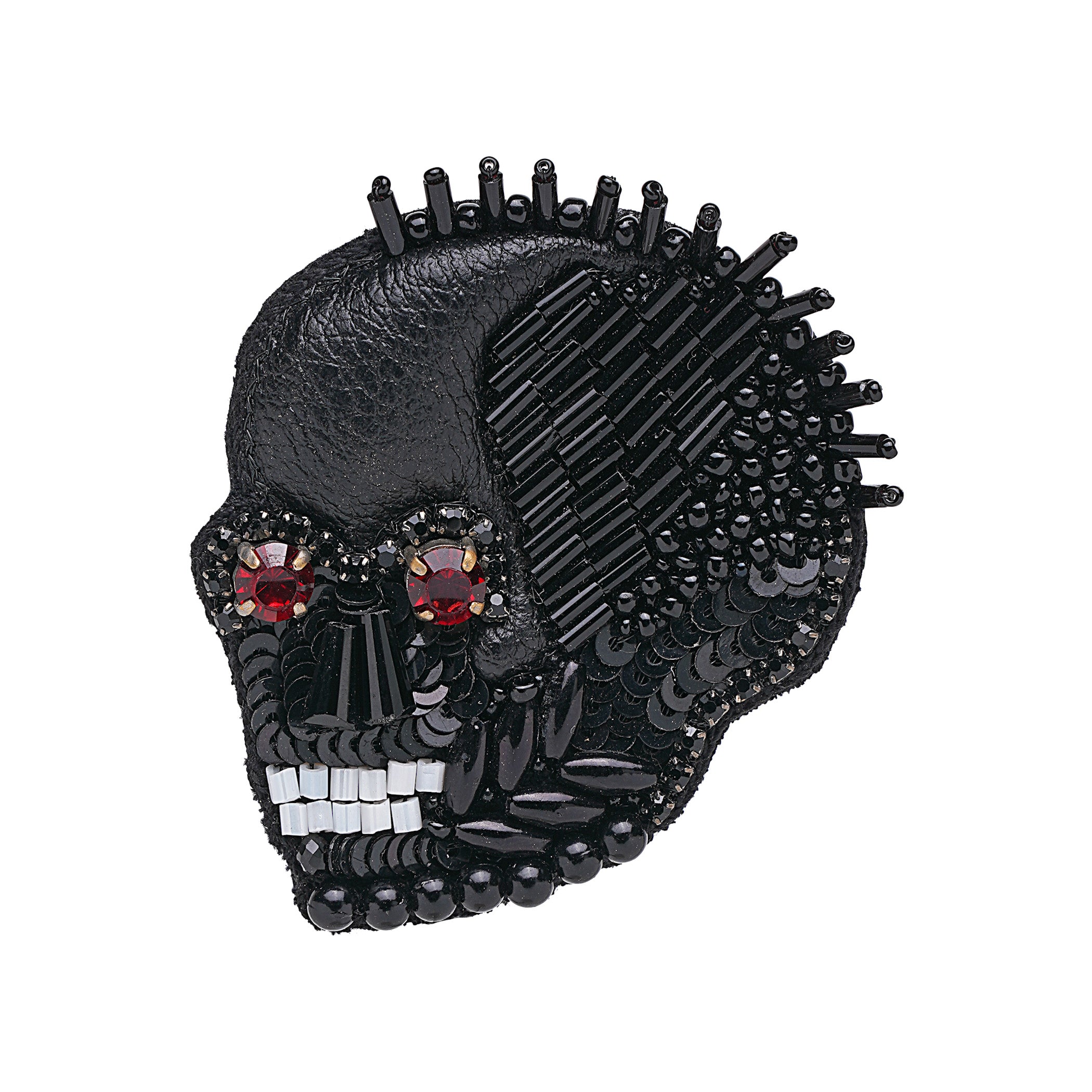 Midnight Skull Brooch