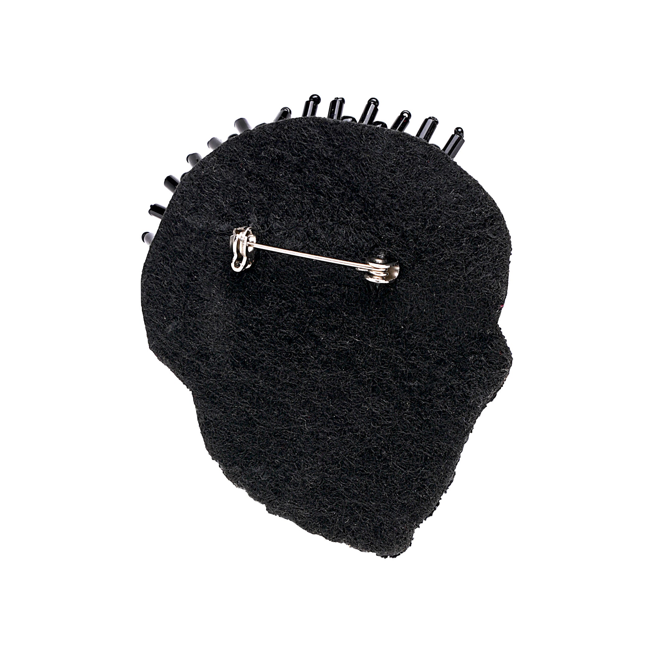 Midnight Skull Brooch