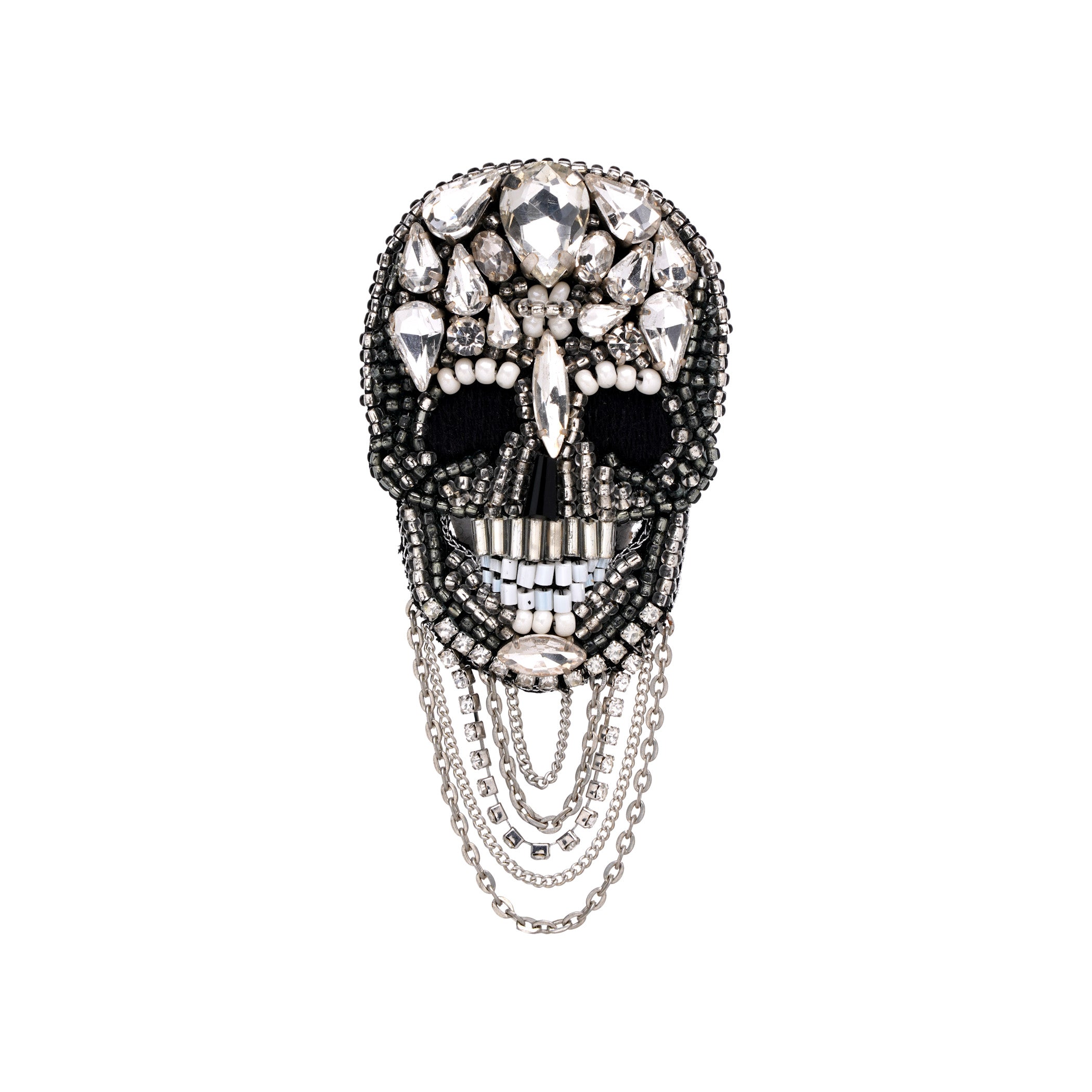 Regal Skull Brooch