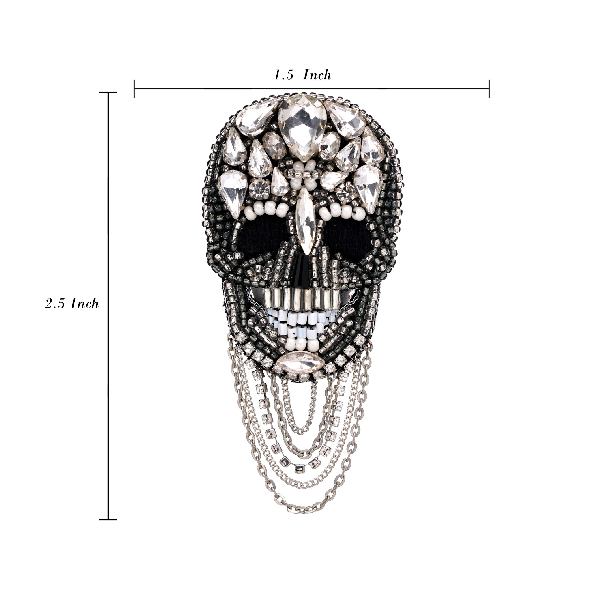 Regal Skull Brooch