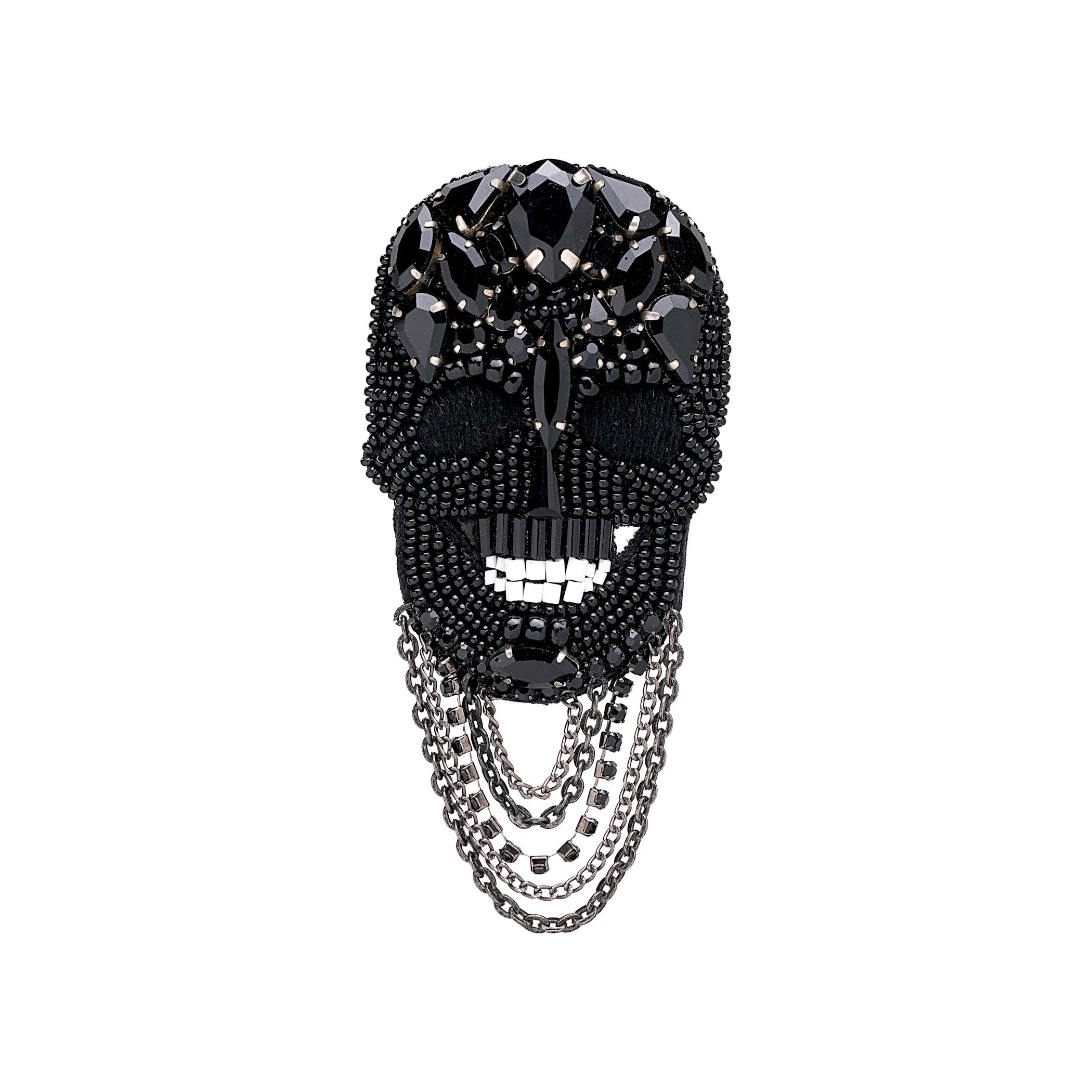 Regal Skull Brooch
