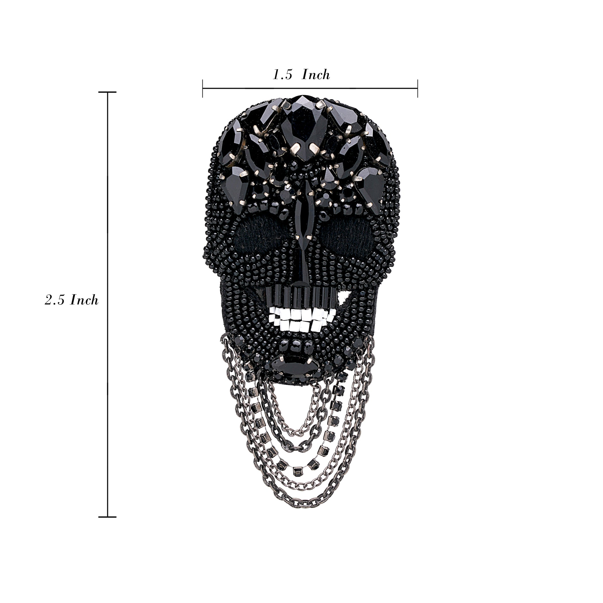 Regal Skull Brooch
