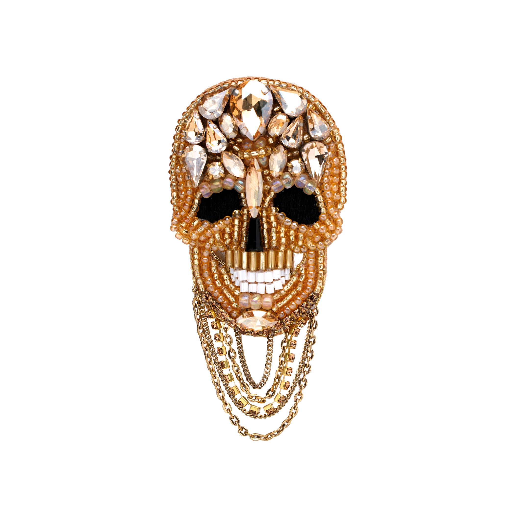 Regal Skull Brooch