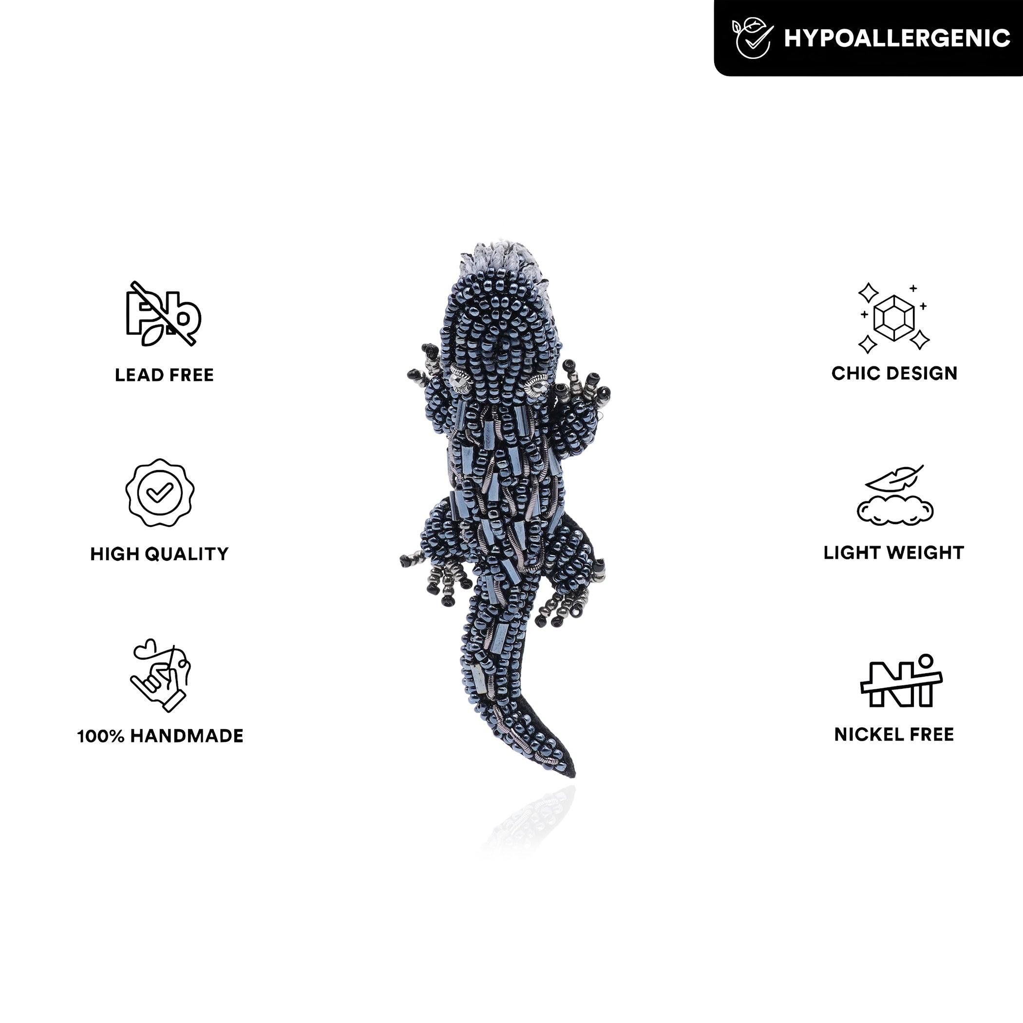 Croc Luxe Brooch