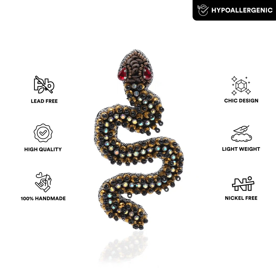 Ssslay Snake Brooch