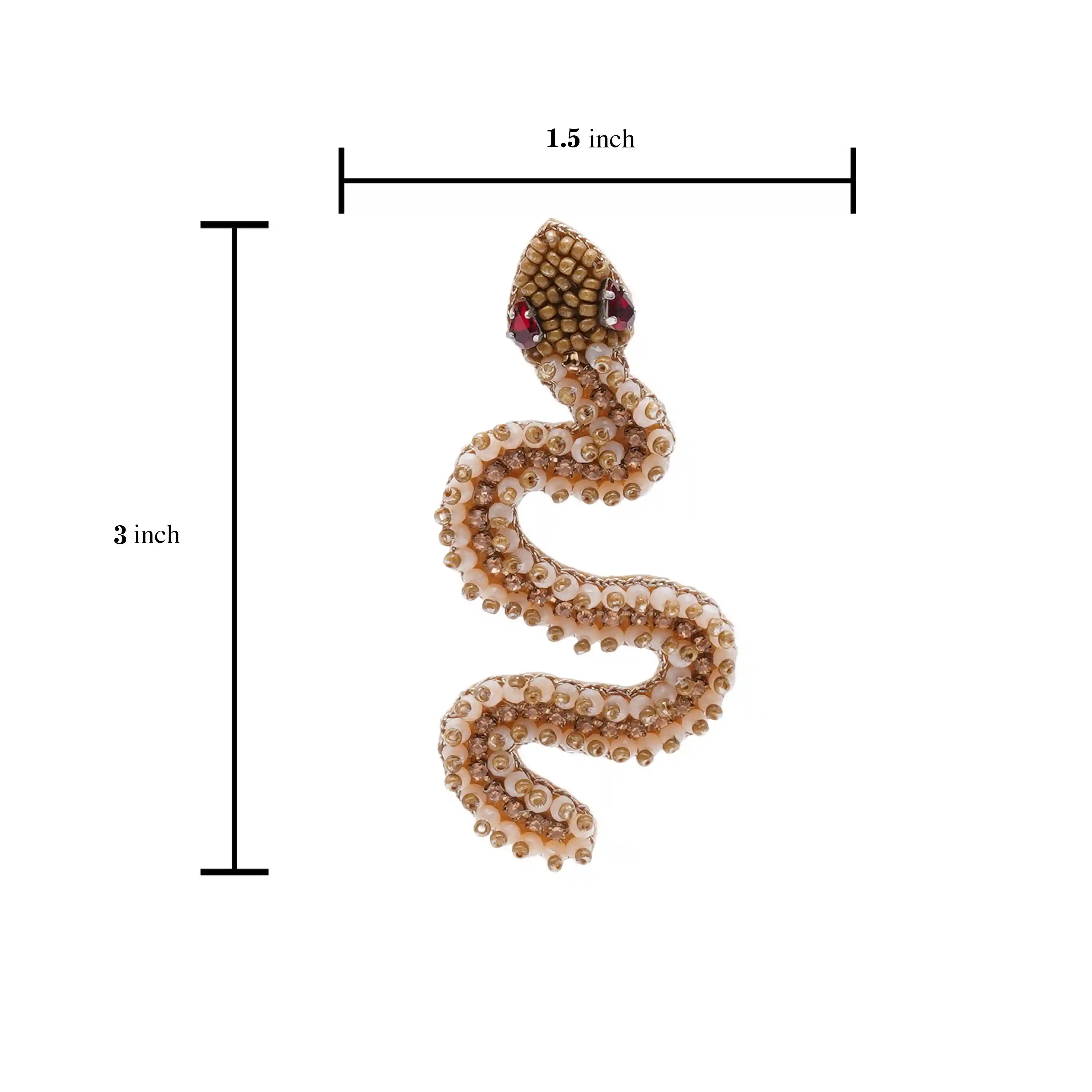 Ssslay Snake Brooch