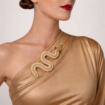 Ssslay Snake Brooch
