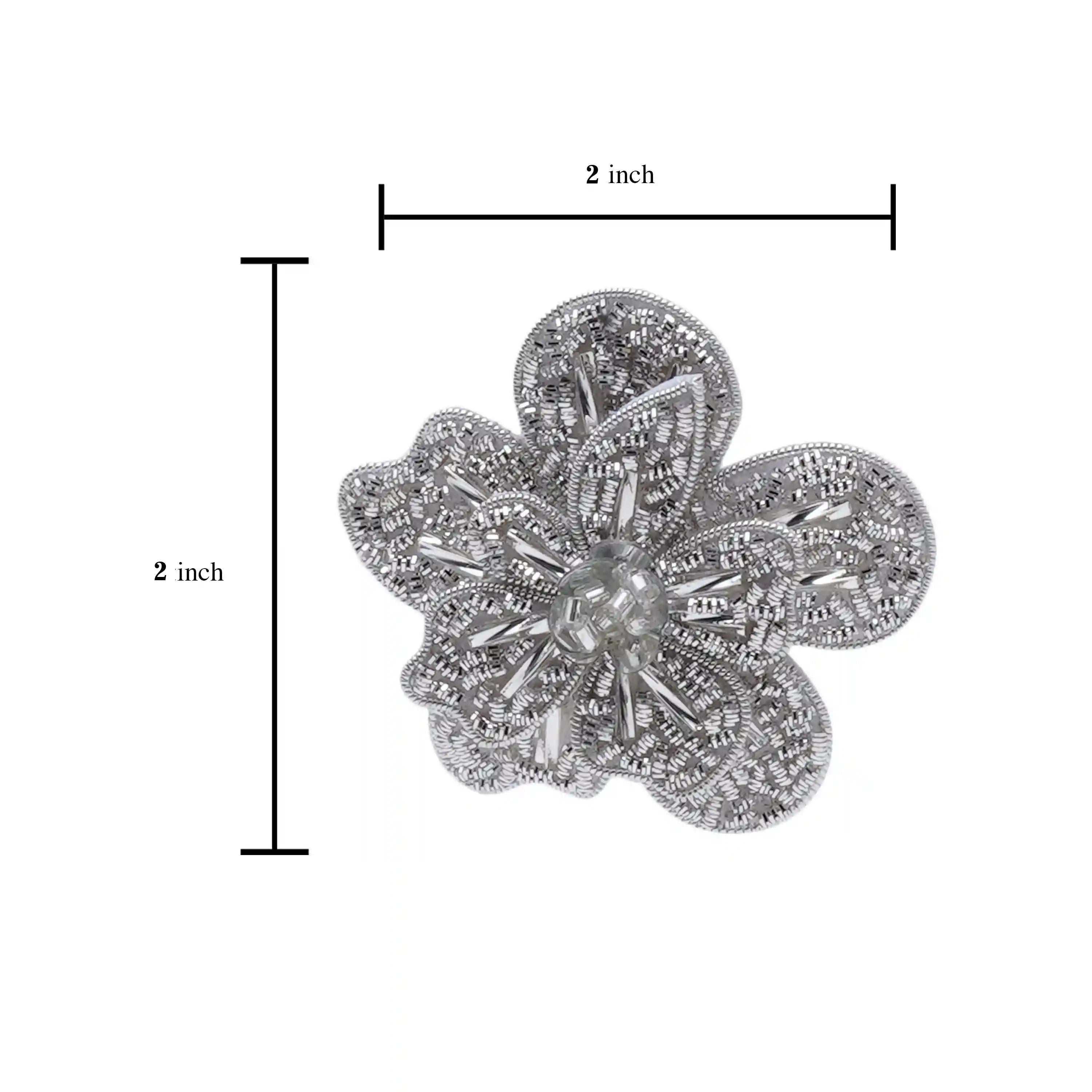 Petalia Bloom Brooch Silver