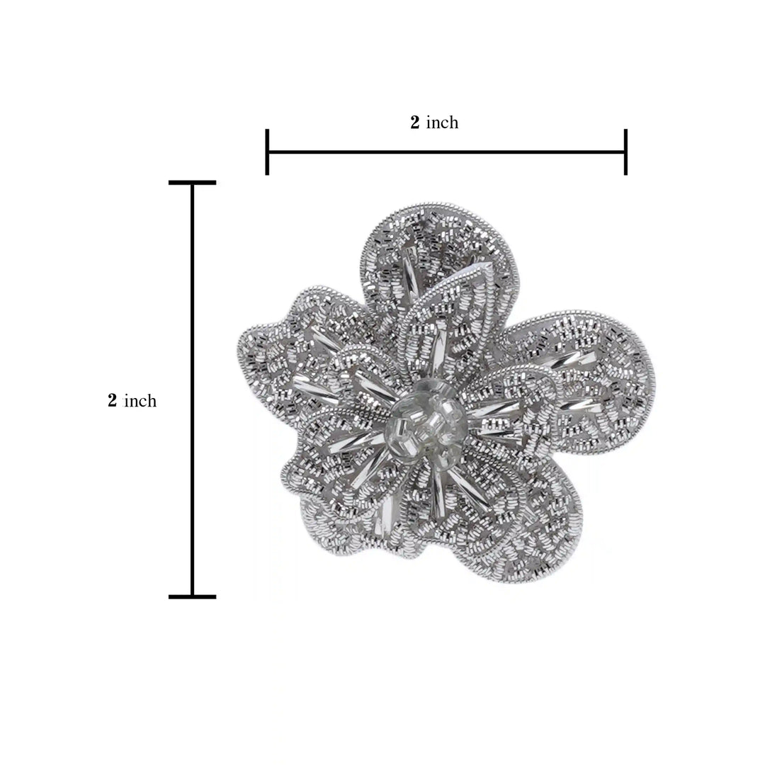 Petalia Bloom Brooch Silver