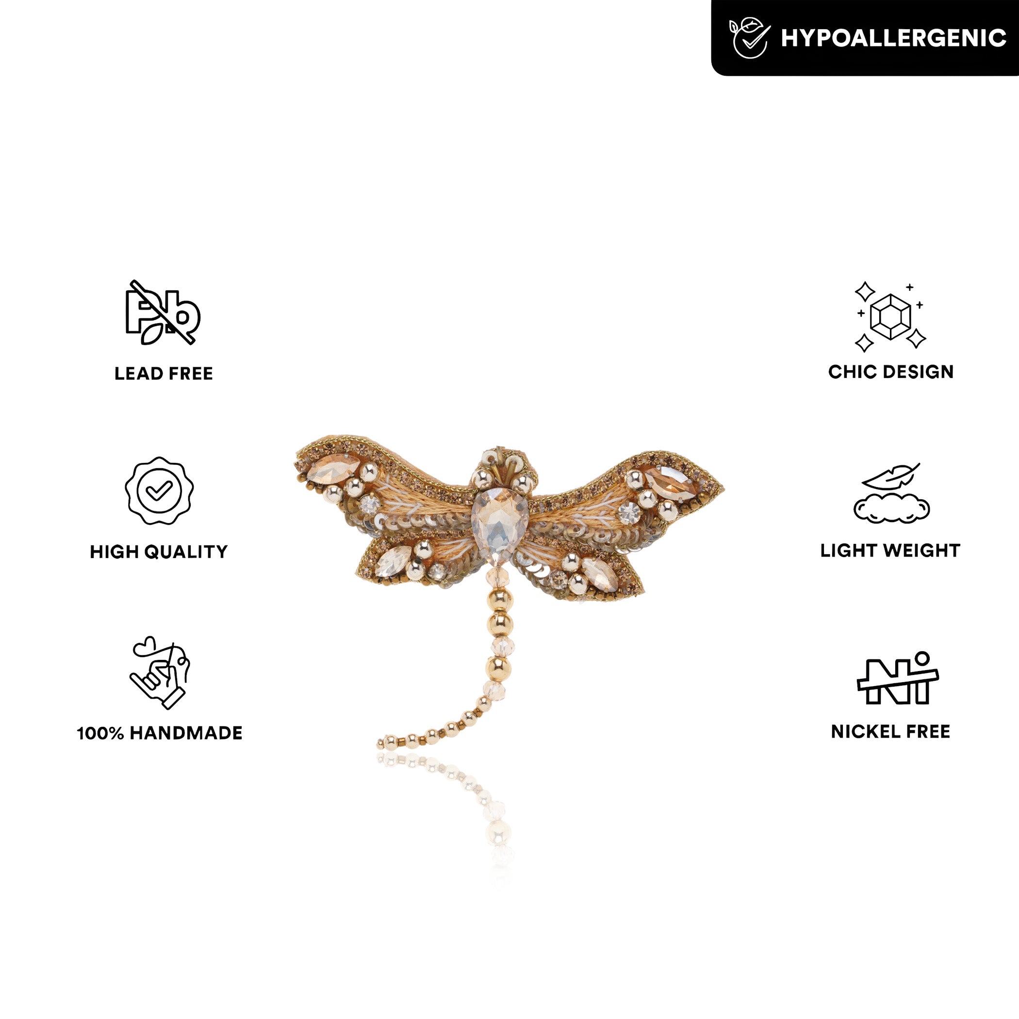 Wing It Dragon Fly Layered Necklace
