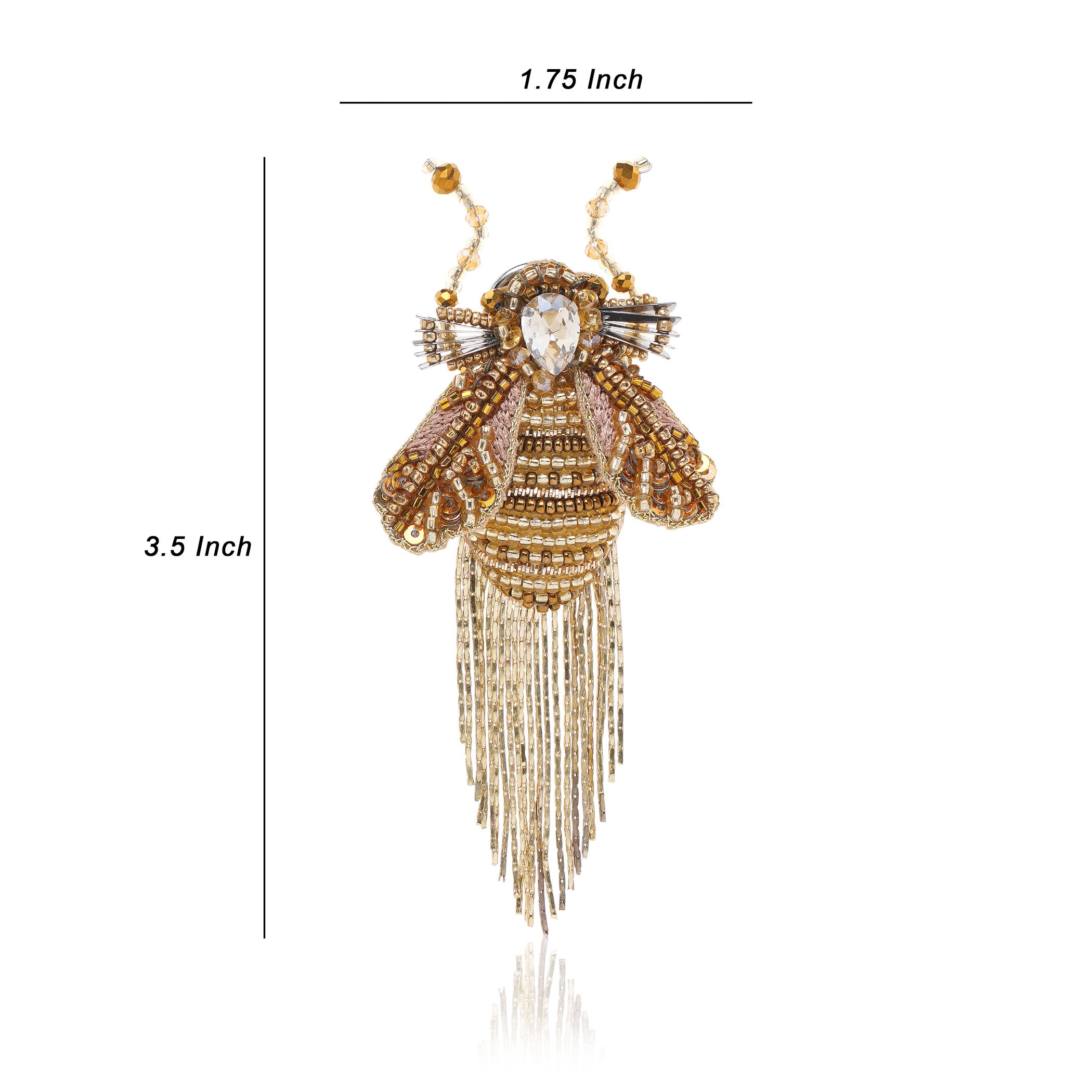 Twinkle Bug Brooch Gold