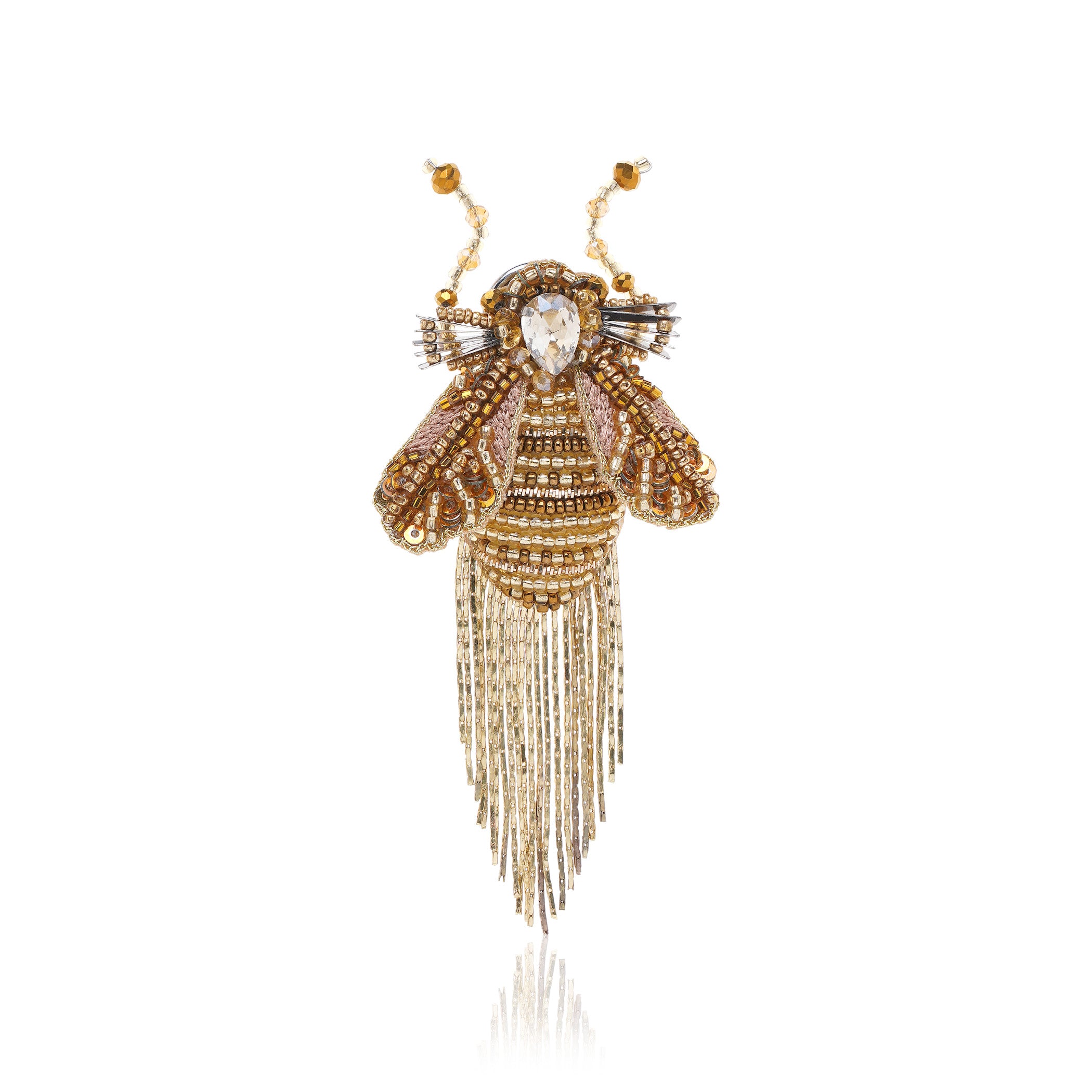Twinkle Bug Brooch Gold