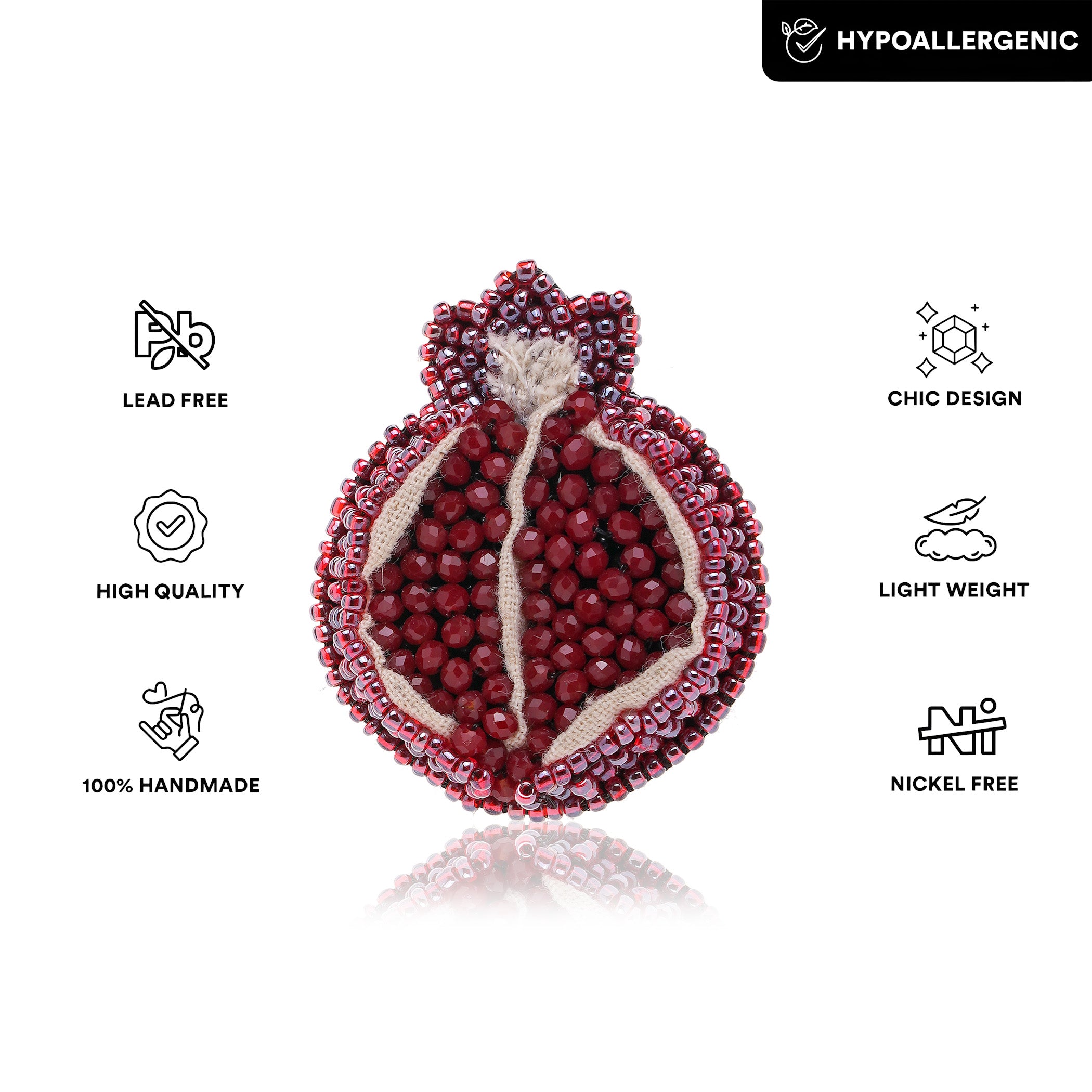 Pome-Party Pomegranate Brooch