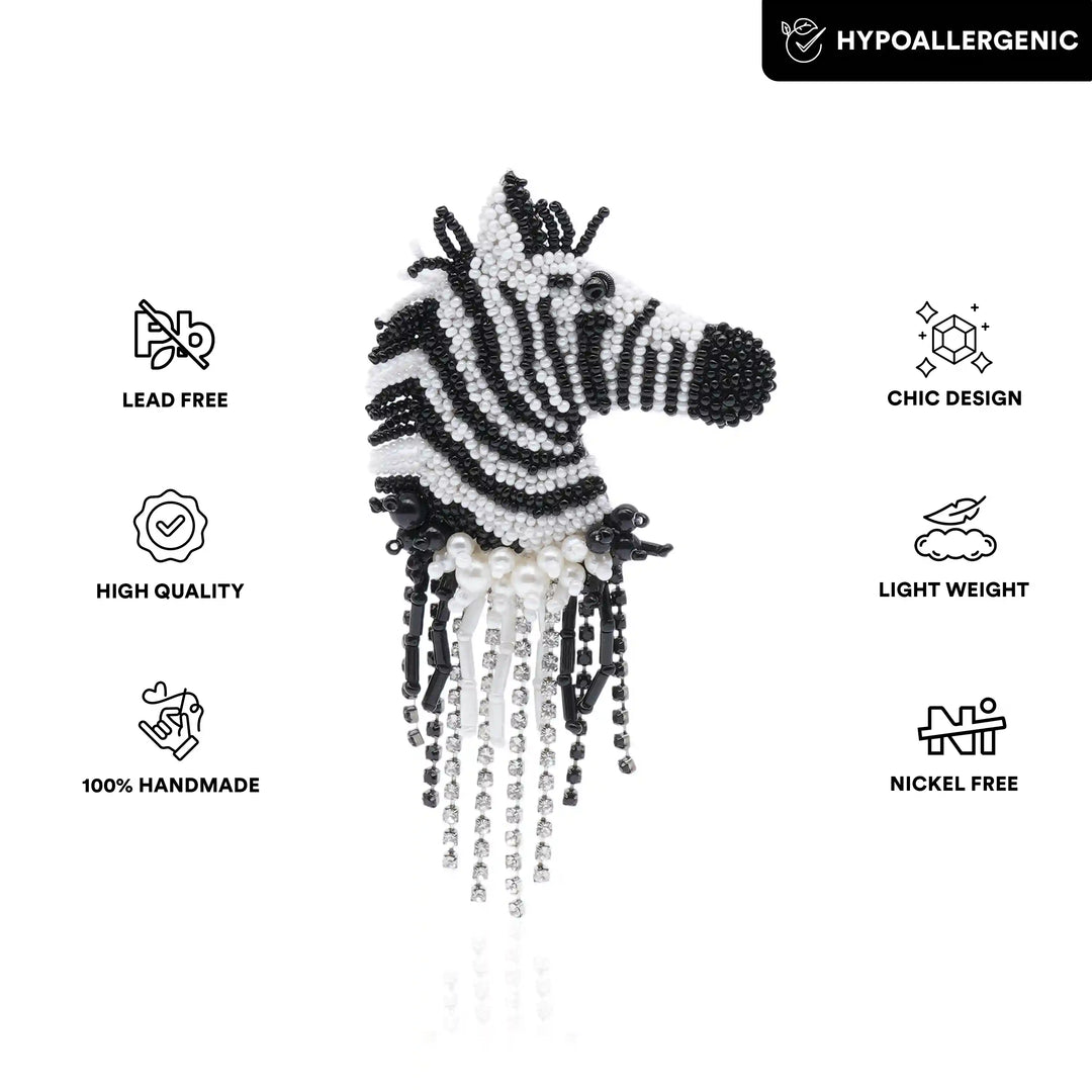 ZenZebra Brooch