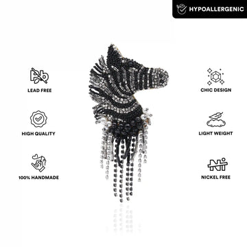 ZenZebra Brooch