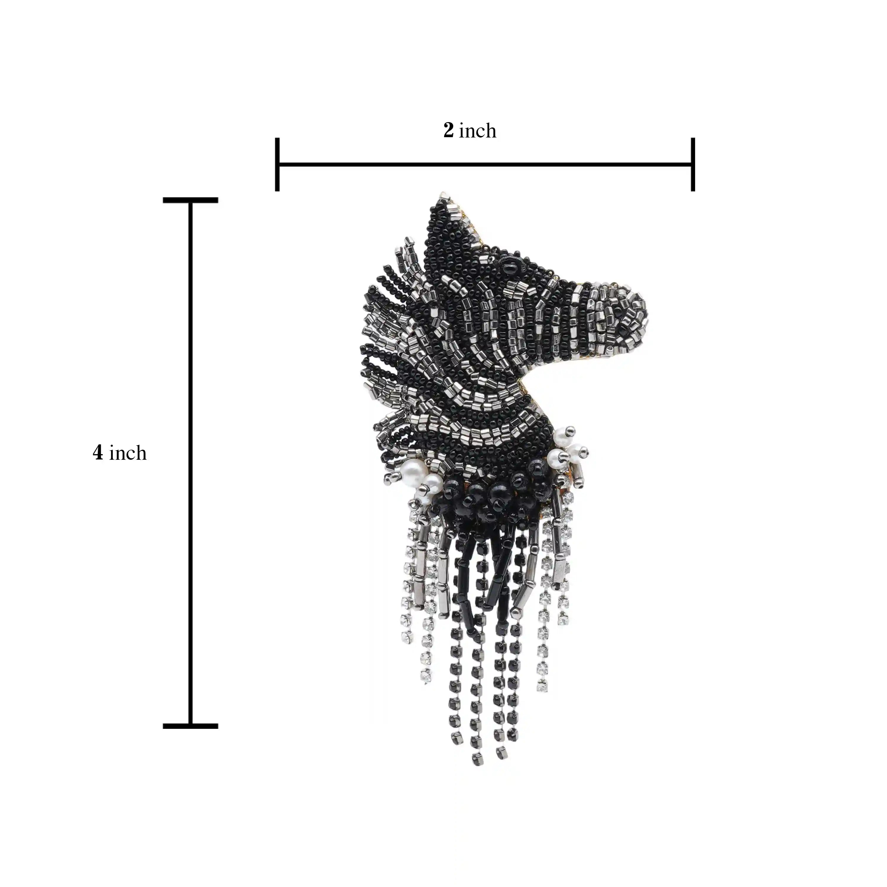 ZenZebra Brooch
