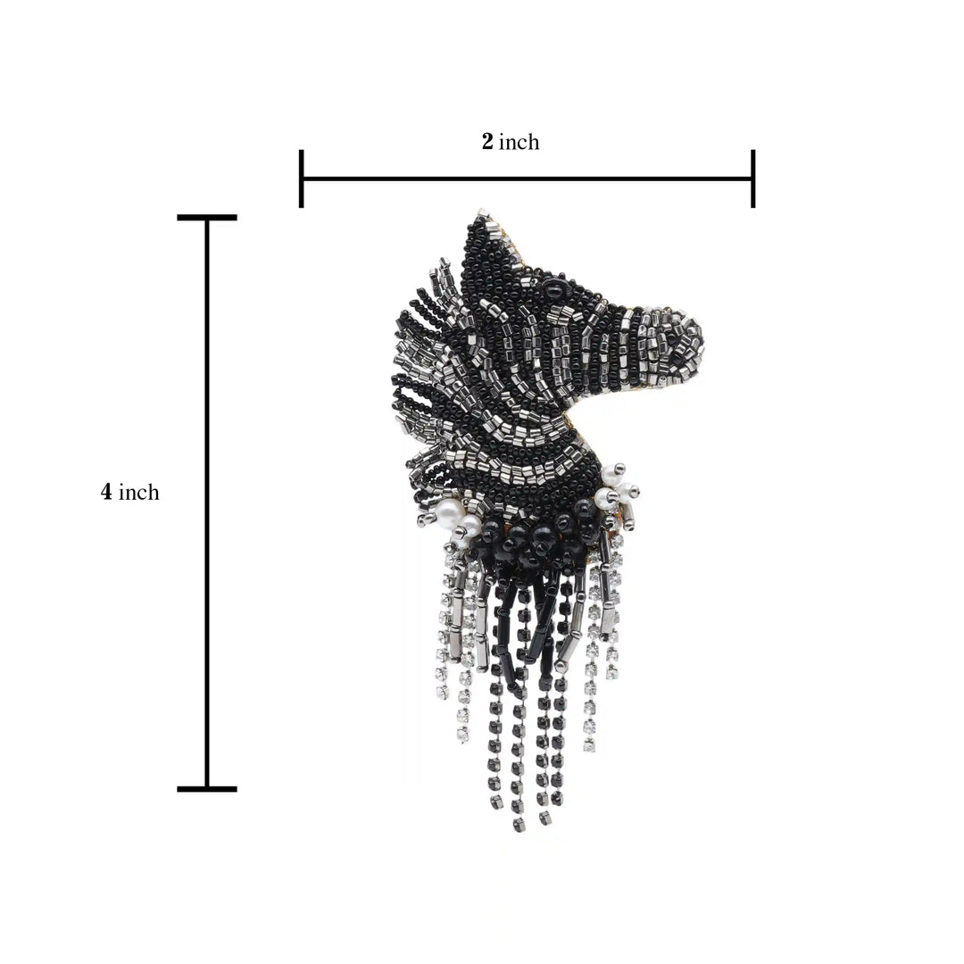 ZenZebra Brooch