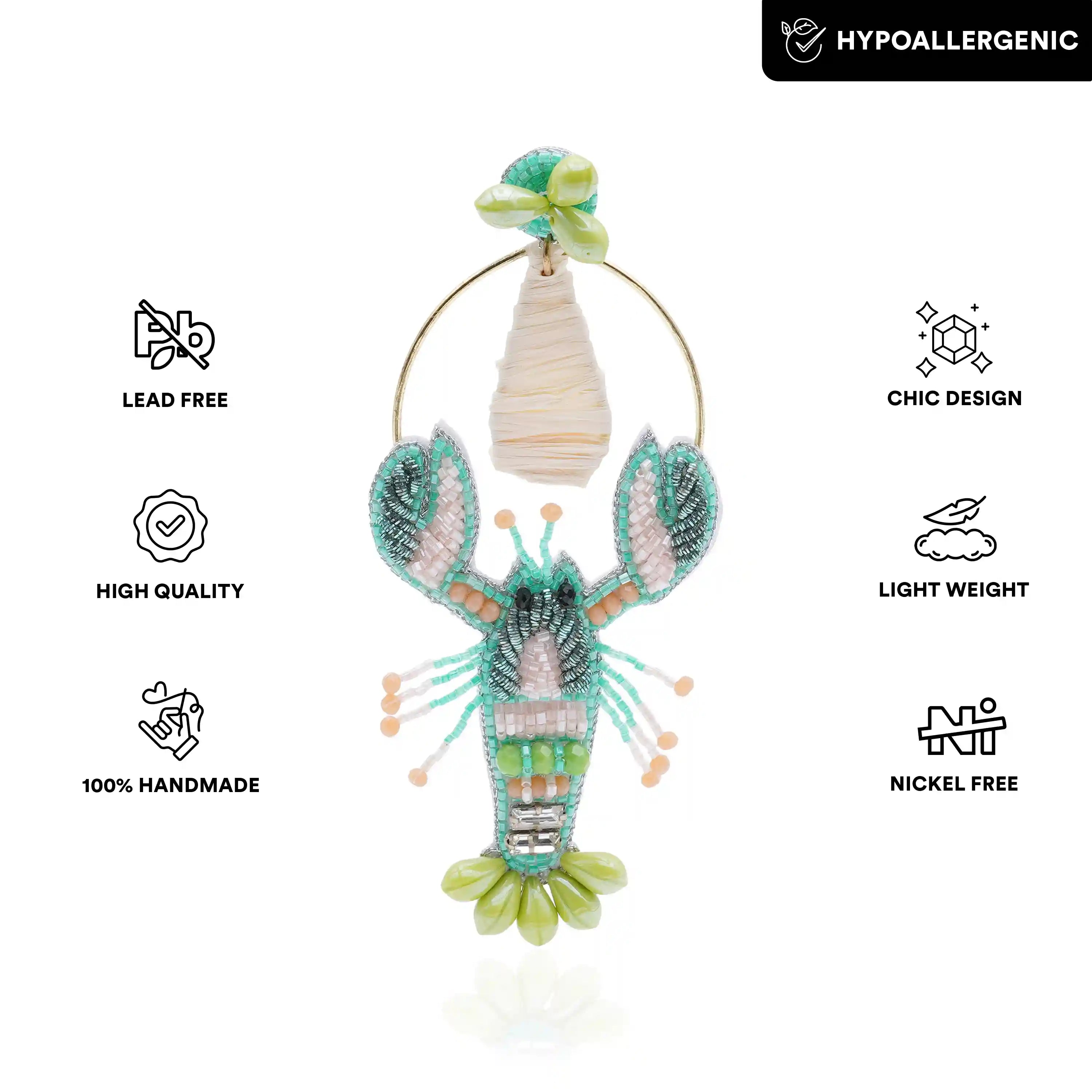 Claw Me Lobster Long Pendant Necklace
