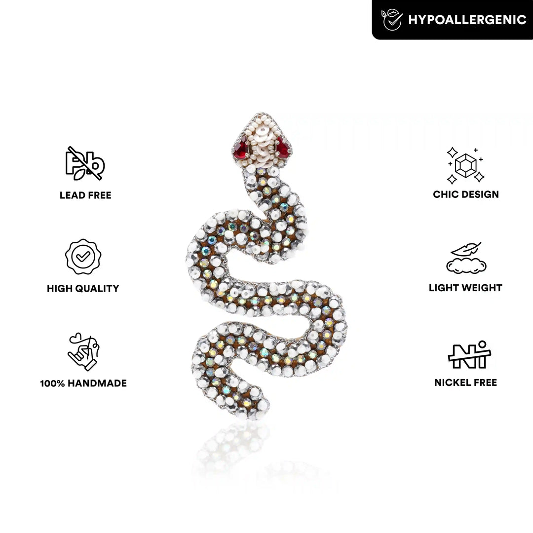 Ssslay Snake Brooch