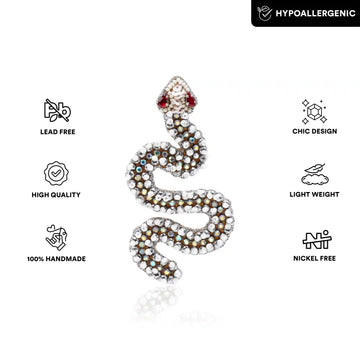 Ssslay Snake Brooch