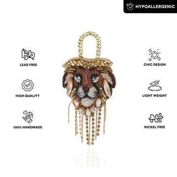 Majestic Lion Brooch