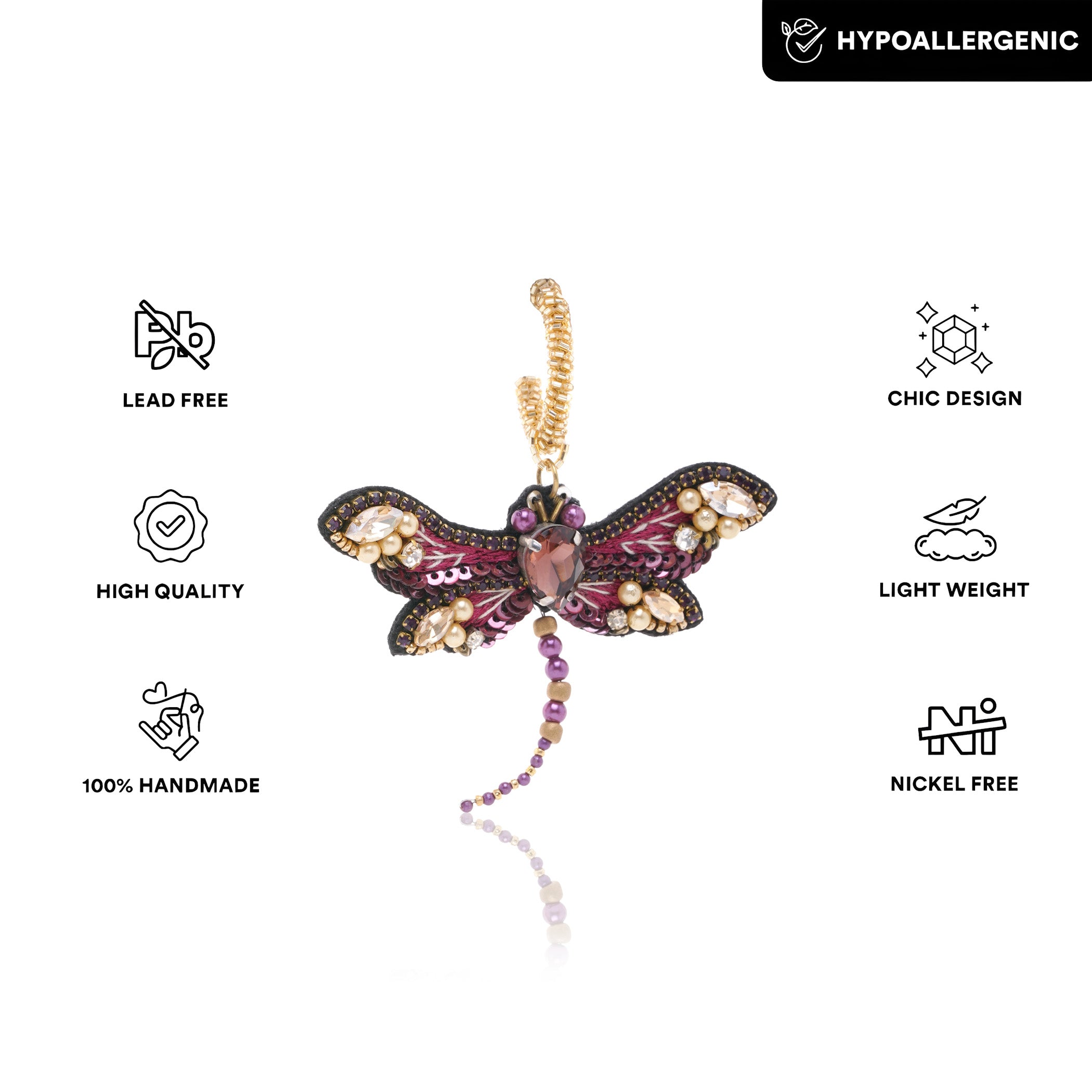 Wing It Dragon Fly Earring