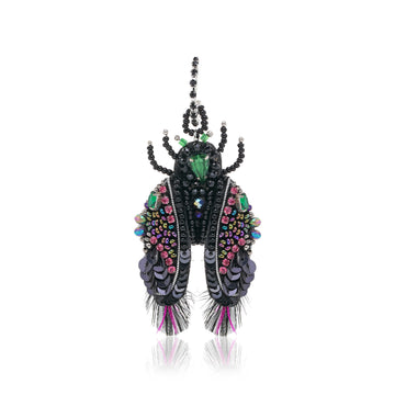 Leafy Flutter Moth Earring