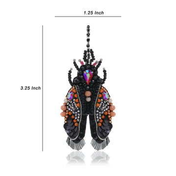 Leafy Flutter Moth Earring
