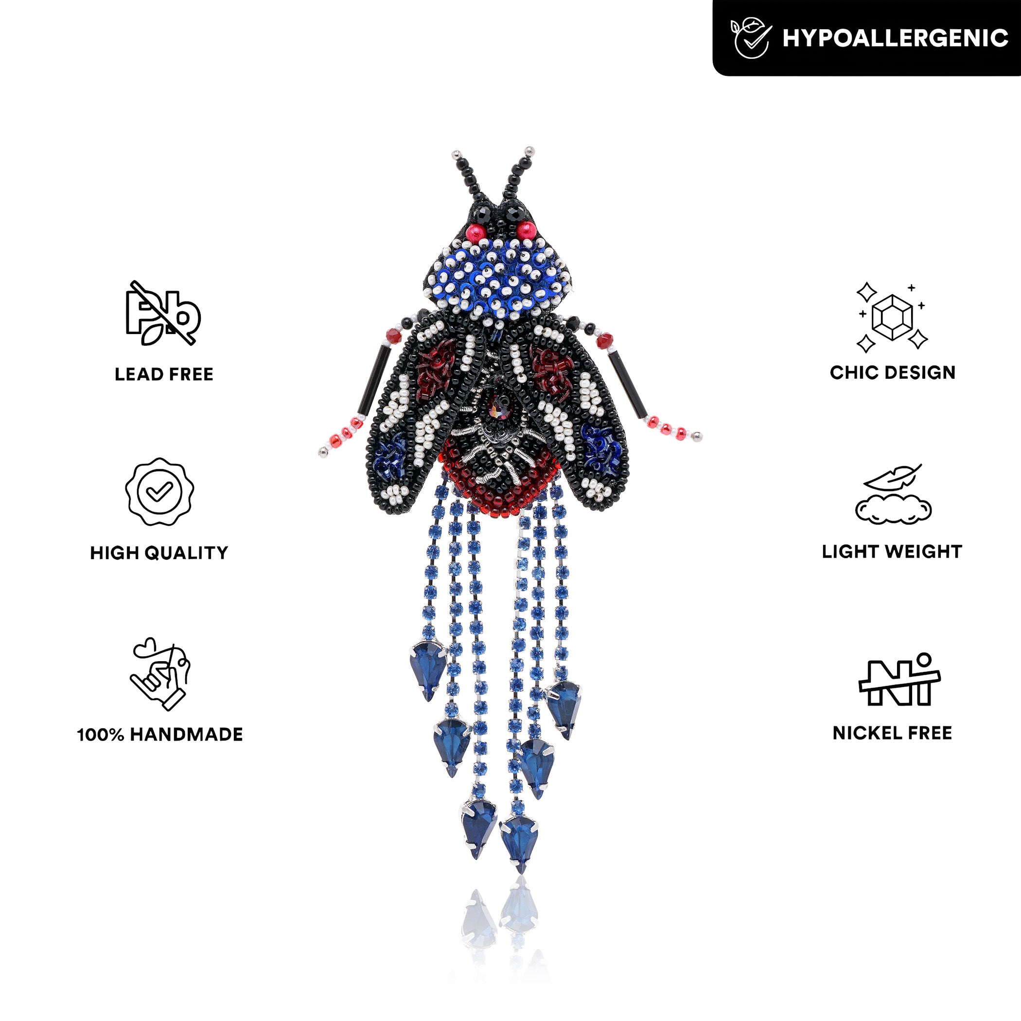 Wanderer Moth Earring