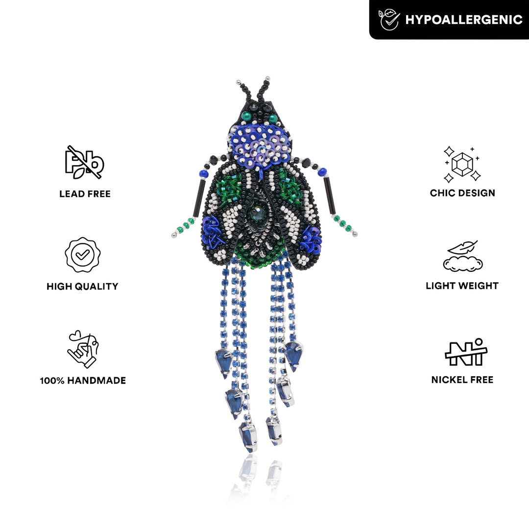 Wanderer Moth Earring