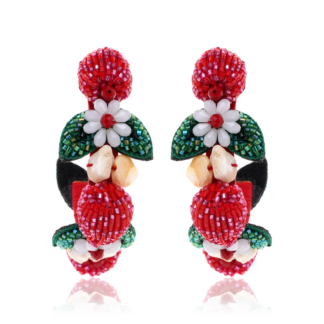 Raspberry Rush Earring