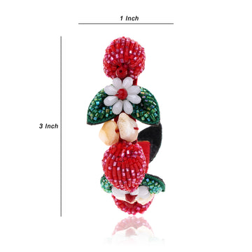 Raspberry Rush Earring