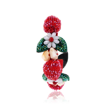 Raspberry Rush Earring